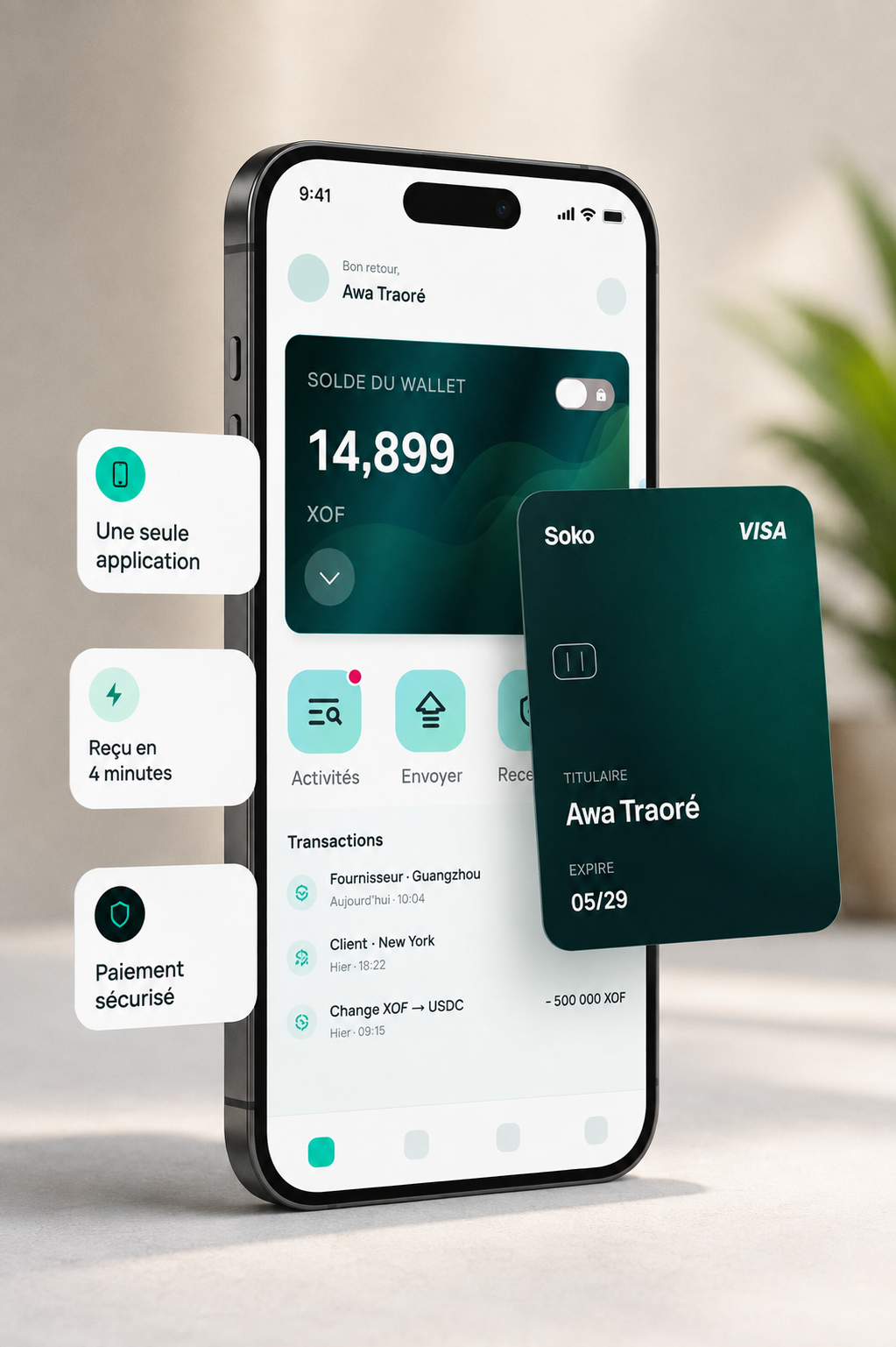 L'application SOKO et la carte Soko Visa
